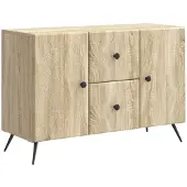 vidaXL Sideboard Sonoma-Eiche 89 x 34,5 x 60 cm Holzwerkstoff