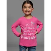 Kidsworld Langarmshirt in pink | Gr.: 116/122
