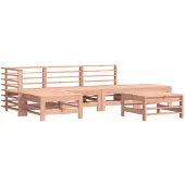 vidaXL 6-tlg. Garten-Lounge-Set Massivholz Douglasie