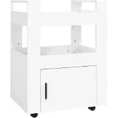 vidaXL Küchenwagen Weiß 60x45x80 cm Holzwerkstoff
