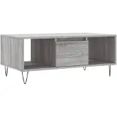 vidaXL Couchtisch Grau Sonoma 90x50x36,5 cm Holzwerkstoff