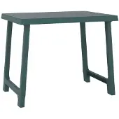 vidaXL Campingtisch Grün 79x56x64 cm PP Holzoptik