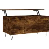 vidaXL Couchtisch Räuchereiche 90x44,5x45 cm Holzwerkstoff