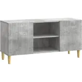 vidaXL TV-Schränk 102 x 34,5 x 50 cm Betongrau Holzwerkstoff