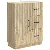 vidaXL Sideboard Sonoma-Eiche 66 x 34,5 x 87 cm Holzwerkstoff
