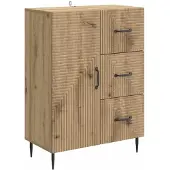vidaXL Sideboard Artisan-Eiche 66 x 34,5 x 89,5 cm Holzwerkstoff