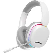Monka ECHO RS Kophörer mit Mikrofon, weiss, unterbeleuchtet, Tri-mode