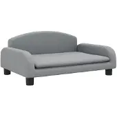 vidaXL Kindersofa Hellgrau 70x45x30 cm Stoff