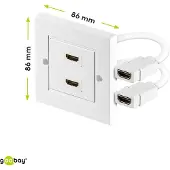 Goobay HDMI Wanddosenadapter