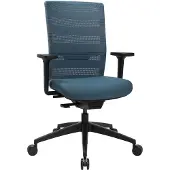 Topstar Bürostuhl Sitness AirWork, mit Armlehnen, 3D-Auto-Synchronmechanik, Muldensitz, Netzrücken, petrol/schwarz