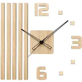 Prim Wanduhr Completely Silent Holz Hellbraun 450 x 400 mm