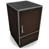 Glutos Küchenherd HH 02 S | braun | Scharnier rechts | 5,5 kW
