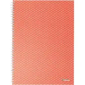 Esselte Notesbog Ess Colour'Breeze A4 linj.koral - (4 stk.)