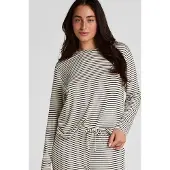 Hunkemoller Pyjama Top Loose Jersey Weiß