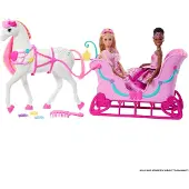 Barbie Spielzeug – 50 cm – Der Nussknacker – Pferd m. Schlitten - - One Size - Puppen