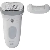 Braun Silk-épil 7 Silk-epil 7 SE7-000, Silber, 40 Pinzette, MicroGrip, Akku, Integrierte Batterie, Deutschland