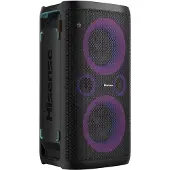 Hisense PARTYSTORM1 Tragbarer Bluetooth-Lautsprecher mit Lichteffekten - 300 W - Schwarz