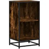 vidaXL Bücherregal Räuchereiche 40x35x76 cm Holzwerkstoff
