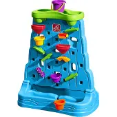 Step2 Waterfall Discovery Wall Wasserspielzeug | Wasserspieltisch für Kinder inkl. 13-teiligem Zubehör Set | Garten Wasser Spielzeug in Blau
