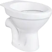 BELVIT Stand WC Toilette Abgang Waagerecht Wand Tiefspüler Weiß Stehend