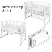 Roba Stubenbett safe asleep 3-in-1 Sternenzauber 4-tlg