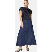 Zero Satinbluse "Damen mit Kragen"