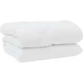 vidaXL Winterbettdecke mit Kissen 3 stk. Weiß Mikrofaser