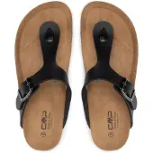 CMP Damen Eco Mymosa Flipflop, Schwarz, 38 EU