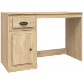 vidaXL Schreibtisch mit Schublade Sonoma-Eiche 115x50x75 cm