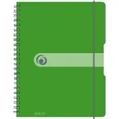Herlitz 11293099, Monochromatisch, Grün, A4, 80 Blätter, 80 g/m², Erwachsener
