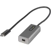 StarTech.com .com USB-C auf Mini DisplayPort Adapter - 4K 60Hz USB-C auf mDP Adapter Dongle - USB-Type-C zu Mini-DP-Monitor - Videokonverter - Kompatibel mit Thunderbolt 3 - 30cm Kabel (CDP2MDPEC)