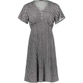 Zero Minikleid "Minikleid mit Print", Damen, Gr. 42, EURO, braun (braun, cream), Obermaterial: 100% Viskose CV., Kleider Minikleid
