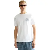 Scotch & Soda Left Chest Artwork Regular-fit T-shirt White/pastel Größe: L | Basic T-Shirts Outlet | Herren | Weiß