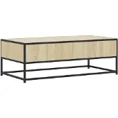 vidaXL Couchtisch Sonoma-Eiche 100x50x35 cm Holzwerkstoff und Metall