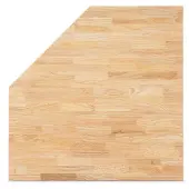 HBM 87 cm Massivholz-Eckarbeitsplatte für Werkstattausrüstung