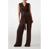 Guess Marciano GUESS Iva Overlap Ss Jumps Rich Brown Größe: 42 | Jumpsuits Outlet | Damen | Braun