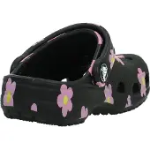 Crocs Clog Kleinkind Classic Flower Clog Black-Schuhgröße 23 - 24