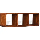 vidaXL TV-Schrank Massivholz mit Honigfarbenem Finish 120x30x40 cm