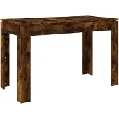 vidaXL Esstisch Räuchereiche 120x60x76 cm Holzwerkstoff