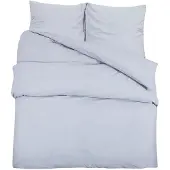vidaXL Bettwäsche-Set Grau 155x220 cm Leichte Mikrofaser
