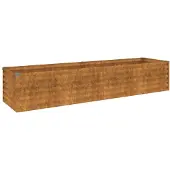 vidaXL Garten-Hochbeet 194 x 50 x 36 cm Cortenstahl