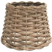 vidaXL Lampenschirm Braun Ø20x15 cm Korbweide