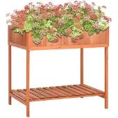 vidaXL Pflanzgefäß für Kräuter 80x60x80 cm Massivholz Tanne