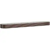 vidaXL Hochbeet Verzinkter Stahl 544x100x36 cm Braun