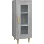 vidaXL Sideboard Grau Sonoma 34,5x34x90 cm Holzwerkstoff