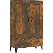 vidaXL Highboard Räuchereiche 70x31x115 cm Holzwerkstoff