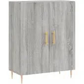 vidaXL Sideboard Grau Sonoma 69,5x34x90 cm Holzwerkstoff