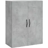 vidaXL Wandschrank Betongrau 69,5x34x90 cm Holzwerkstoff