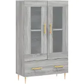 vidaXL Highboard Grau Sonoma 69,5x31x115 cm Holzwerkstoff