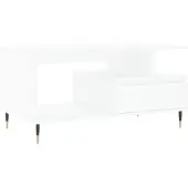 vidaXL Couchtisch Weiß 90x49x45 cm Holzwerkstoff